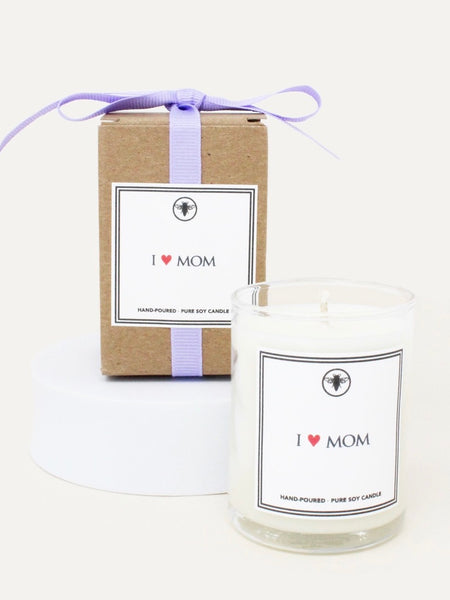 I Love Mom Votive Candle
