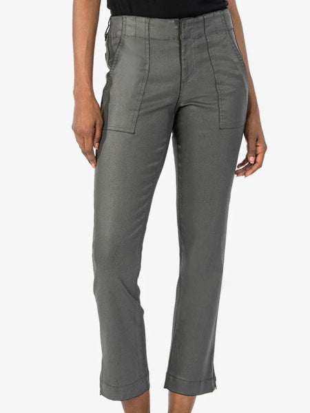 Kut From The Kloth: Reese Ankle Straight Leg Pant - Coated