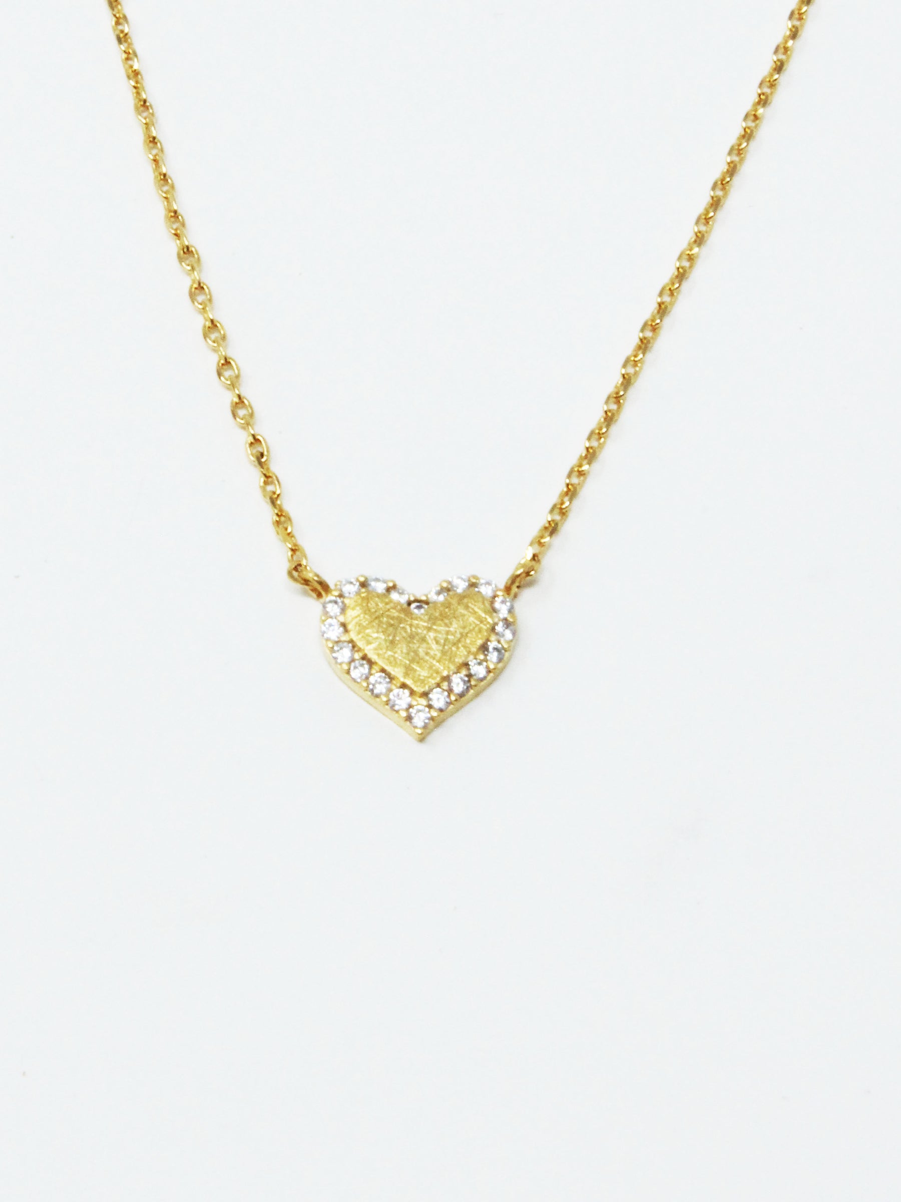 Outlined Heart Necklace