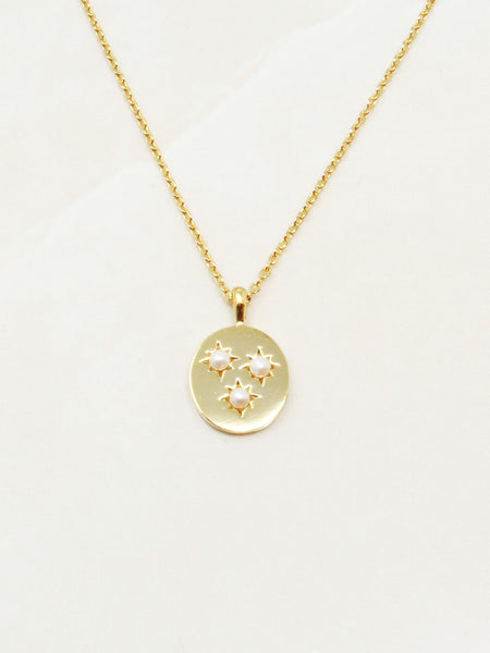Pearl Medallion Necklace