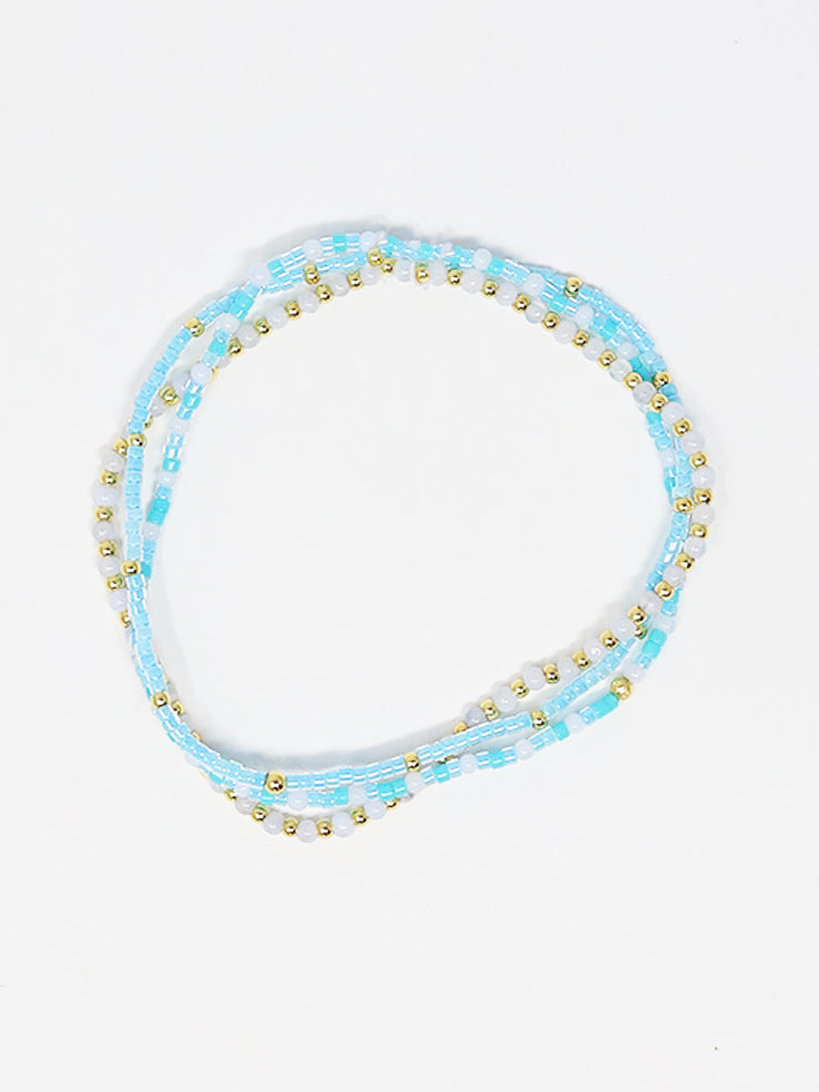 Gorjana Poppy Bracelet Set- Blue