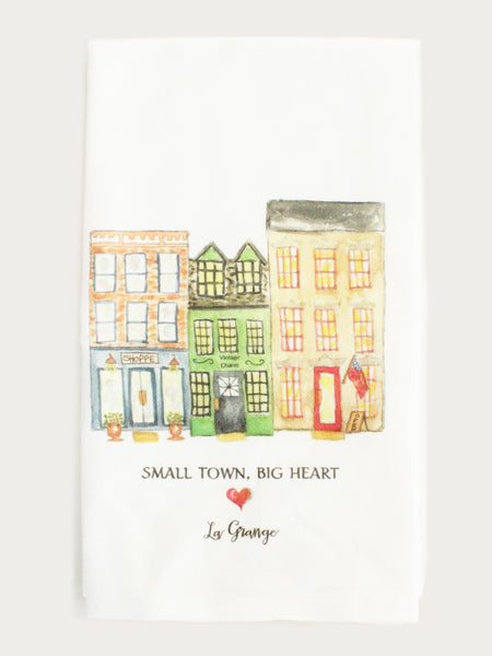 Small Town Big Heart Tea Towel