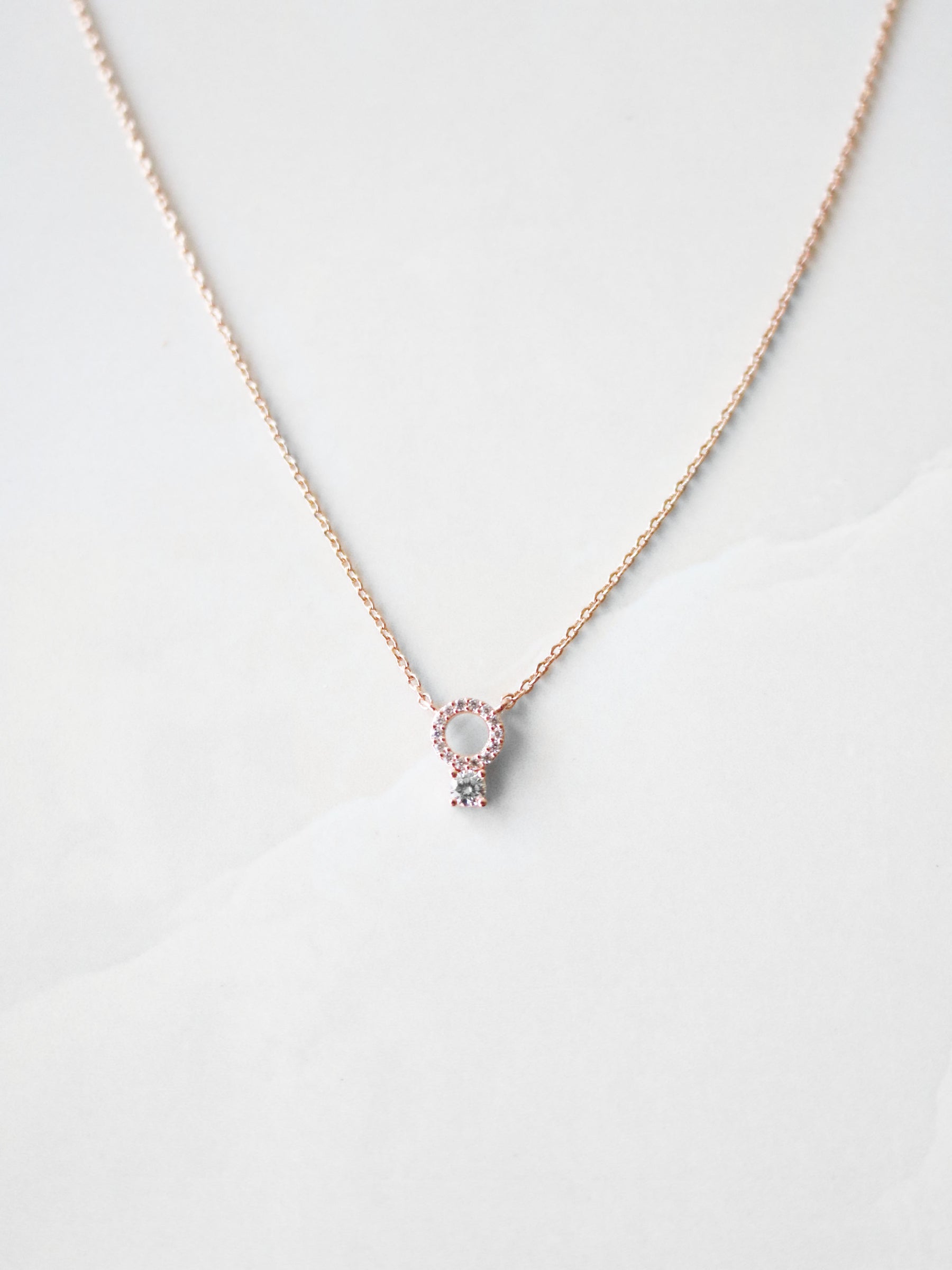 Pavé O Knocker Necklace