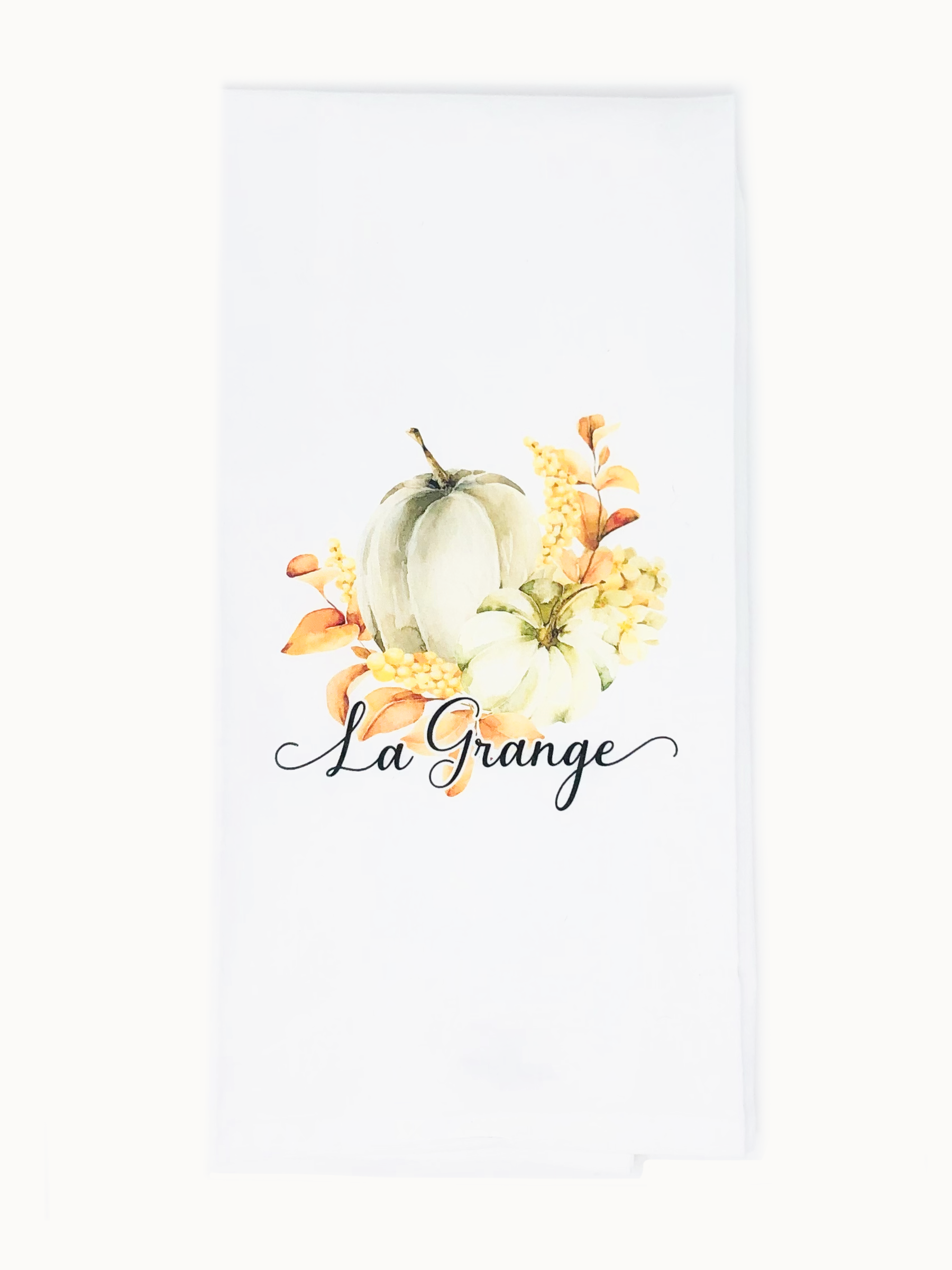 Fall in La Grange Tea Towel