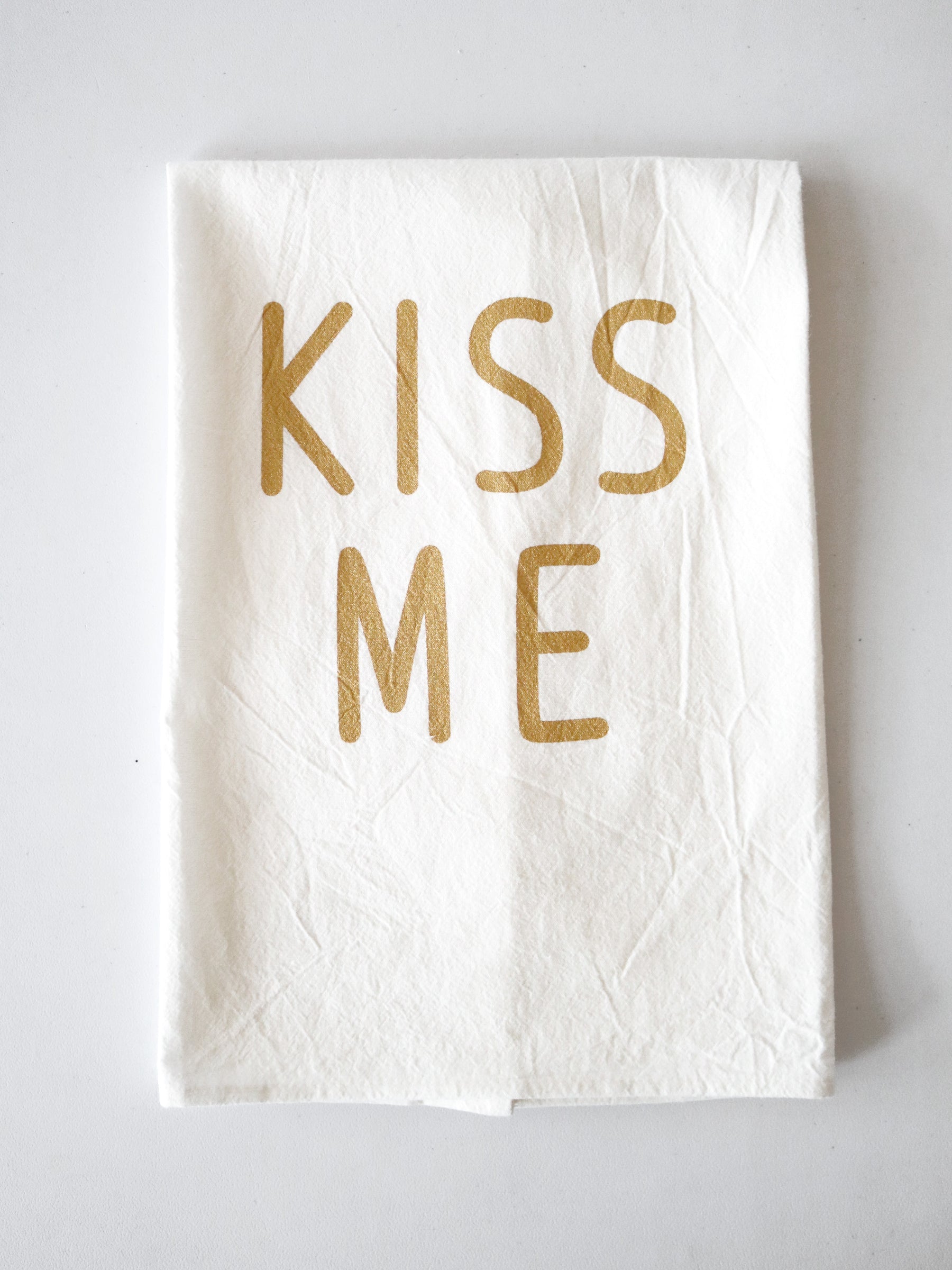 Kiss Me Tea Towel